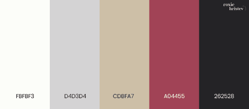 English Red color palette