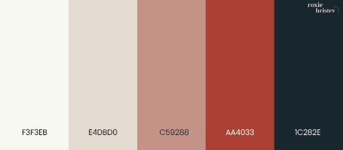 Carmine color palette