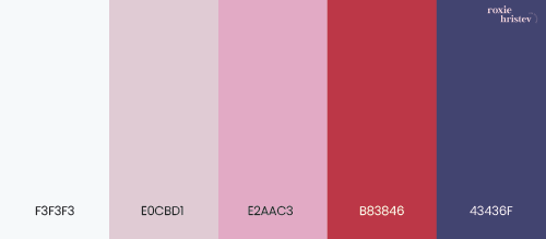 French Raspberry color palette