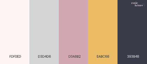 Pink Yellow color palette