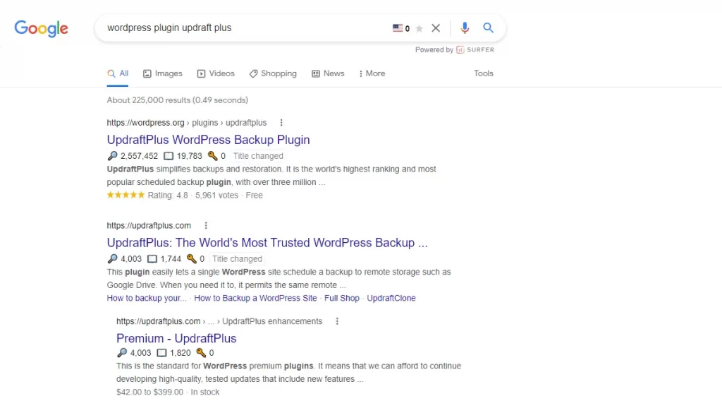 essential wordpress plugins google search